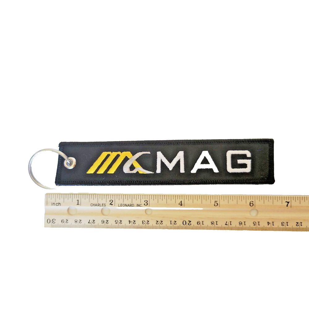 Mag Aerospace Pull To Eject Black Flight Tag Keychain Military Style 2