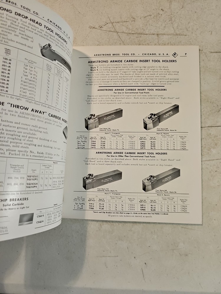 Vintage 1956 Armstrong Bros. Tool Co. Tools Catalog