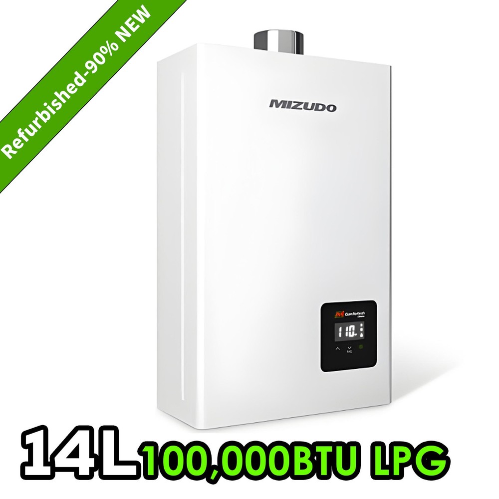 【90% NEW】Tankless Water Heater Propane Gas Up to 4.3GPM 100,000 BTU Indoor