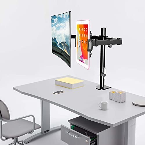 Universal VESA Mount Adapter for Tablets & Laptops, Adjustable Holder for 15.6"