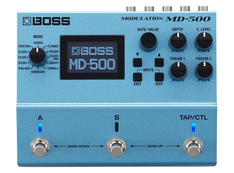 Boss MD-500 Modulation Effector Guitar Pedal Multi Effector Blue