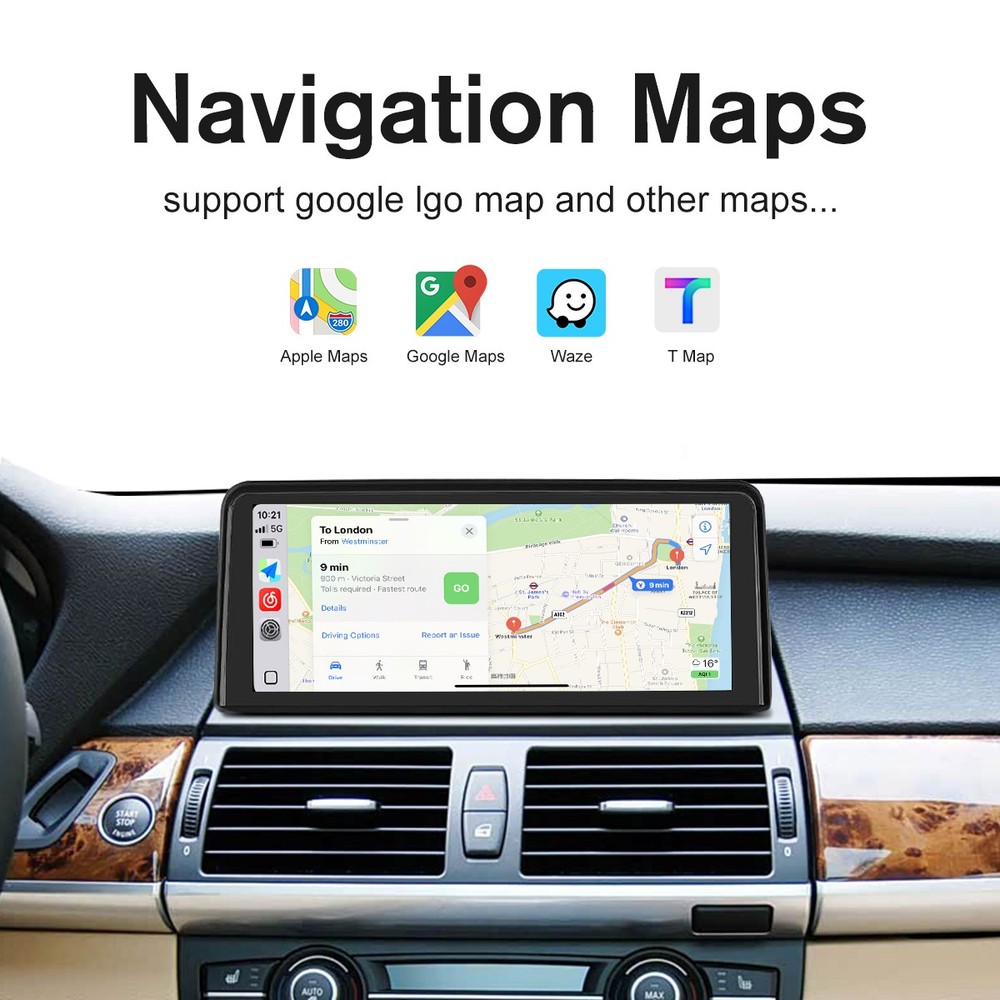 For BMW X5 E70 X6 E71 CCC 2007-2010 10.25''Apple CarPlay TouchScreen Replacement