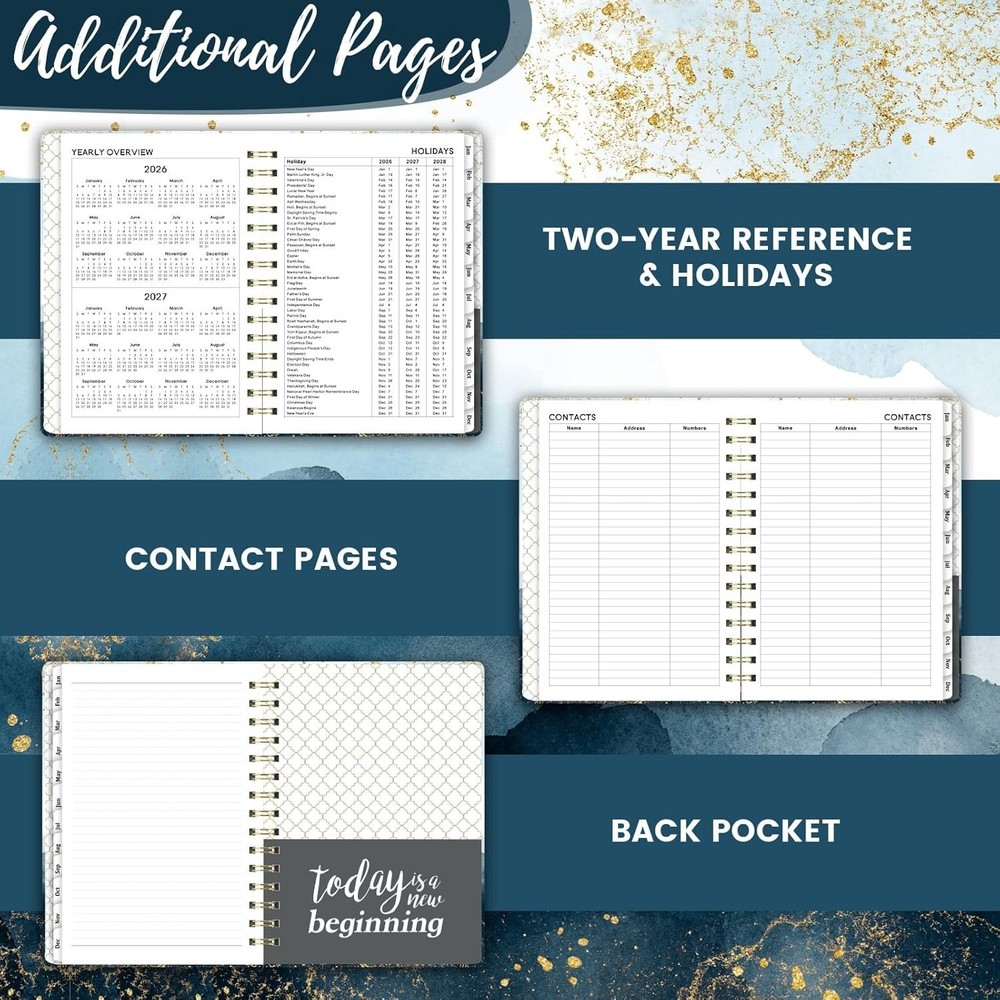 Personalized 2026 Weekly & Monthly Planner - Chic & Functional Accessories