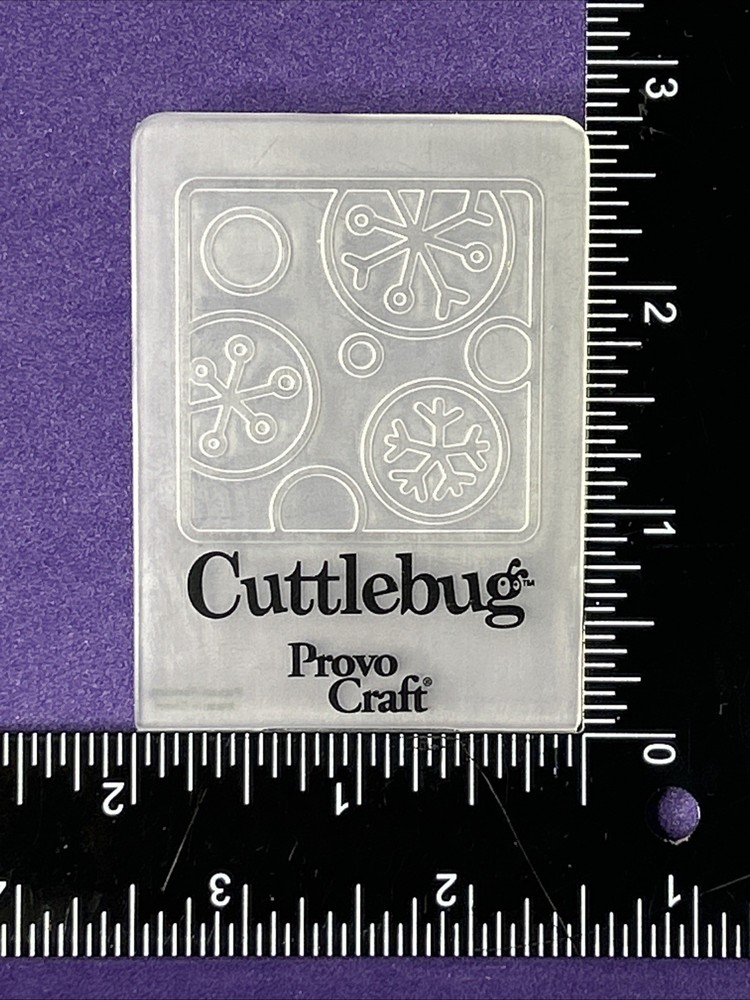 Snowflakes Embossing Folder Cuttlebug Provo Craft Card Making Scrapbooking