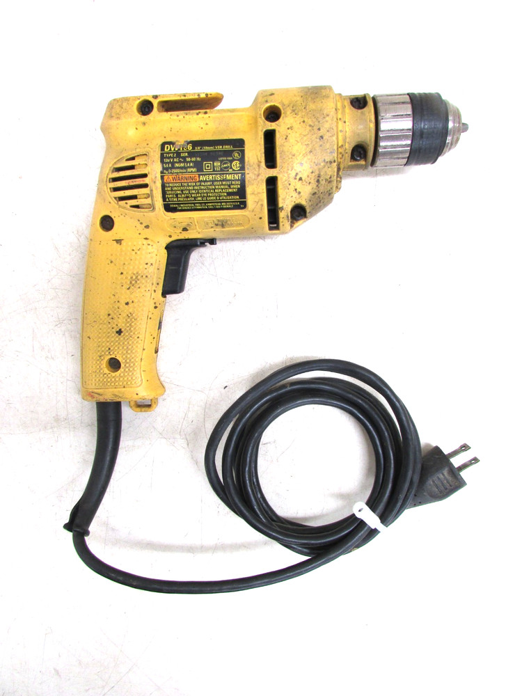 DEWALT DW106 3/8" VARIABLE SPEED REVERSING DRILL, KEYLESS CHUCK