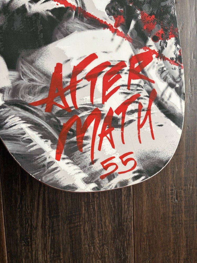 Burton Aftermath 55 Snowboard 155cm Multicolor Red Black Abstract Theme