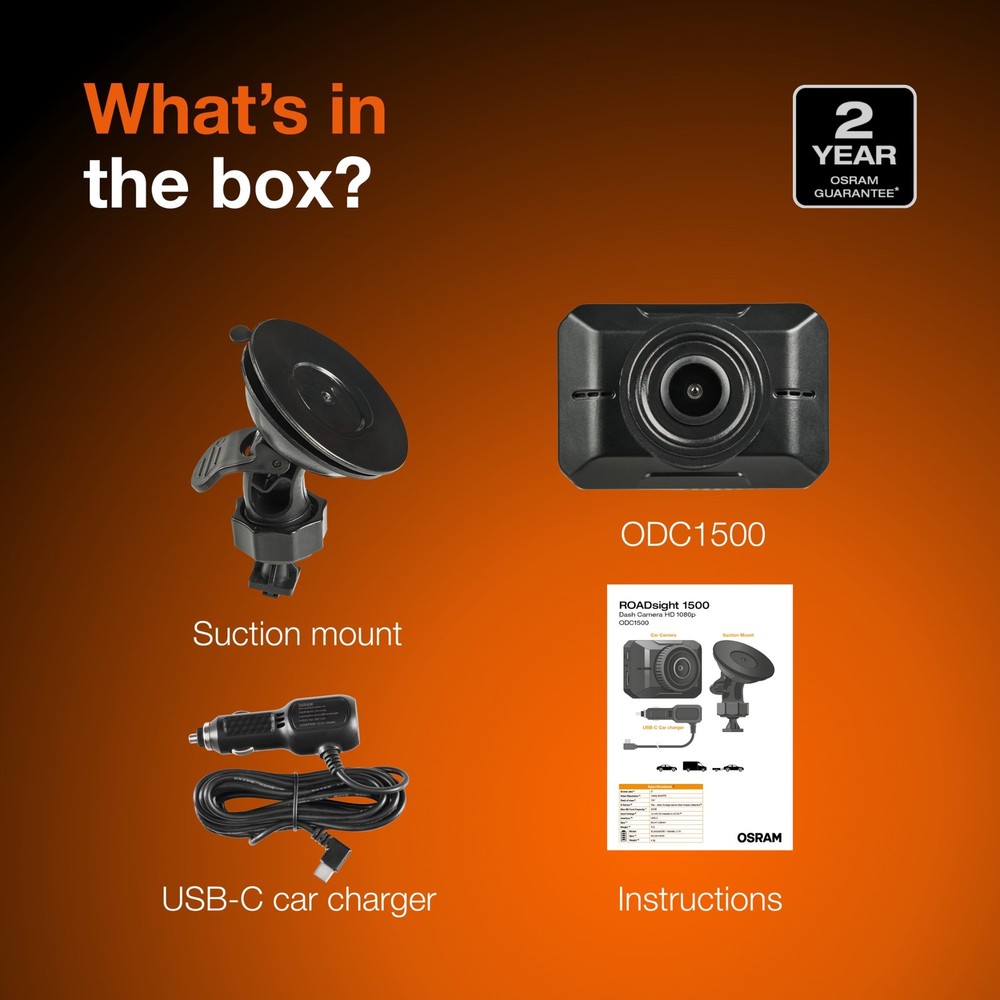 OSRAM ROADSIGHT 1500 Dash Camera