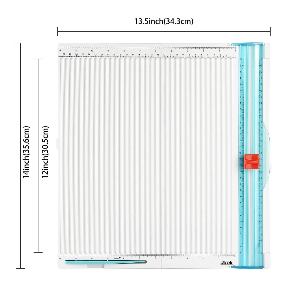 12"x12" Paper Trimmer & Scoring Board - Precise Cutting & Scoring Tool for DI...