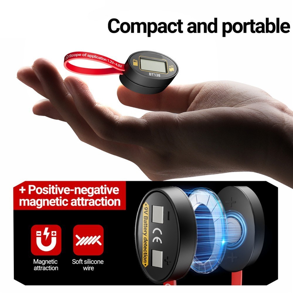 Lithium Battery Capacity Tester with Digital Display for Fast Power Check