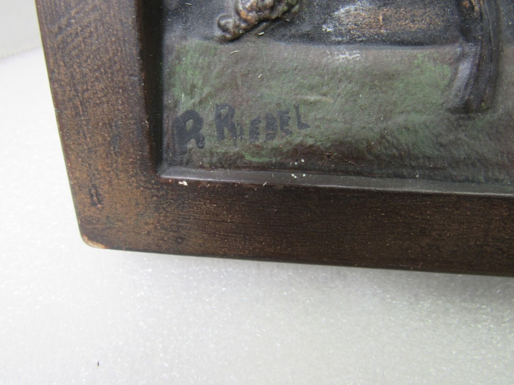 1976 Hershey Molds Ceramic 3D Spring Time Approaching Storm Wall Art Plaque VTG