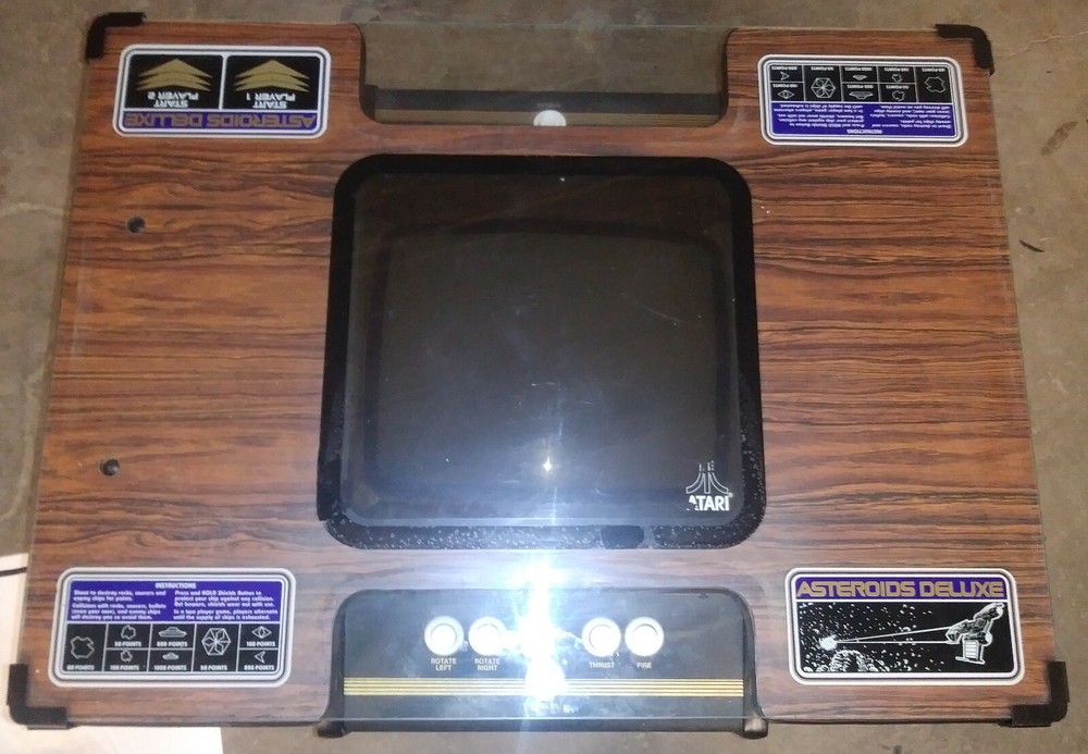 ASTEROIDS DELUXE ARCADE COCKTAIL MACHINE by ATARI 1980 (Excellent Condition)