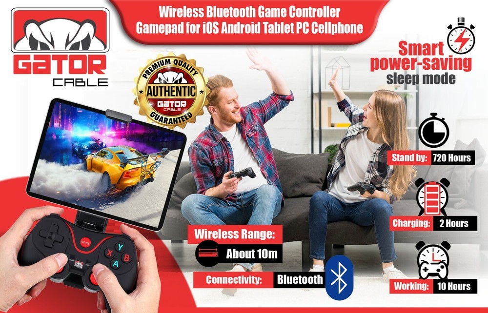 Wireless Bluetooth Game Controller Gamepad For Android iPhone Tablet PC Phone