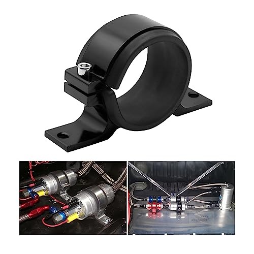 Fuel Filter Mounting Bracket, 50mm Fuel Pump Clamp Bundle Holder, Black