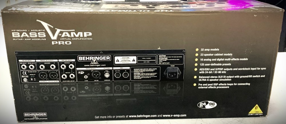 Behringer Bass V-Amp Pro Rackmount Modeler & Multi Effects Processor (NIB) (NOS)