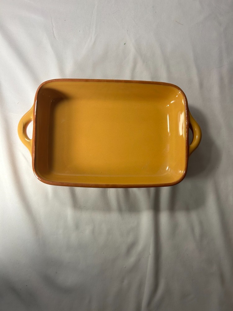 World Market Ceramic Rectangular Baking Dish Oven & Dishwasher Safe Yellow