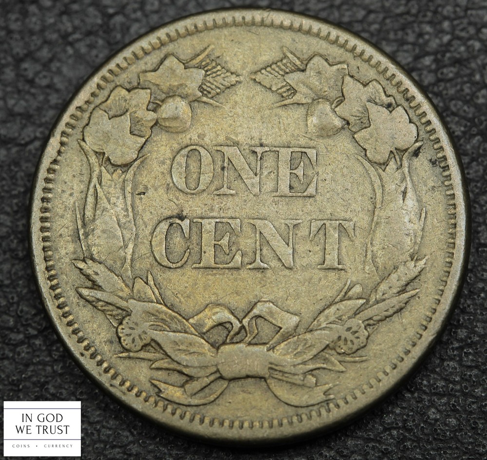 1858 Small Letters Flying Eagle Cent 1C