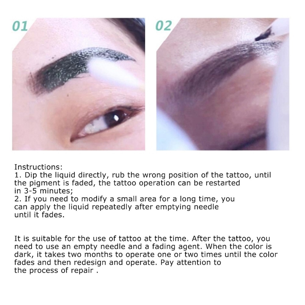 15ml Permanent Makeup Pigment Removal Liquid For Microblading Error Correction