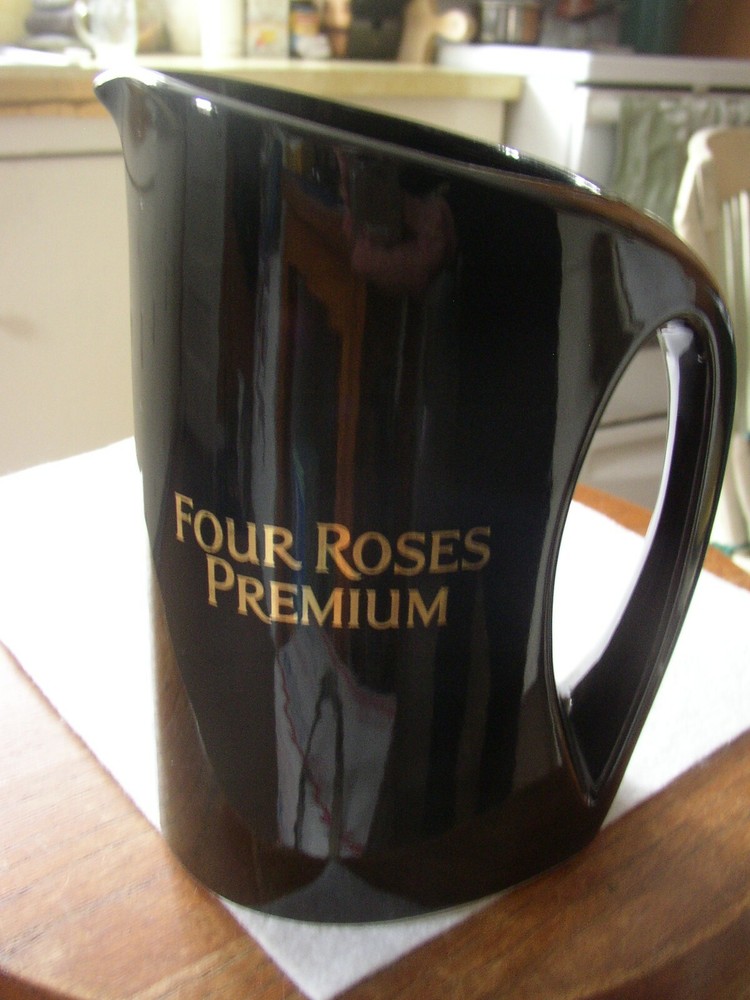 Four Roses Premium ceramic Bar Pitcher, black