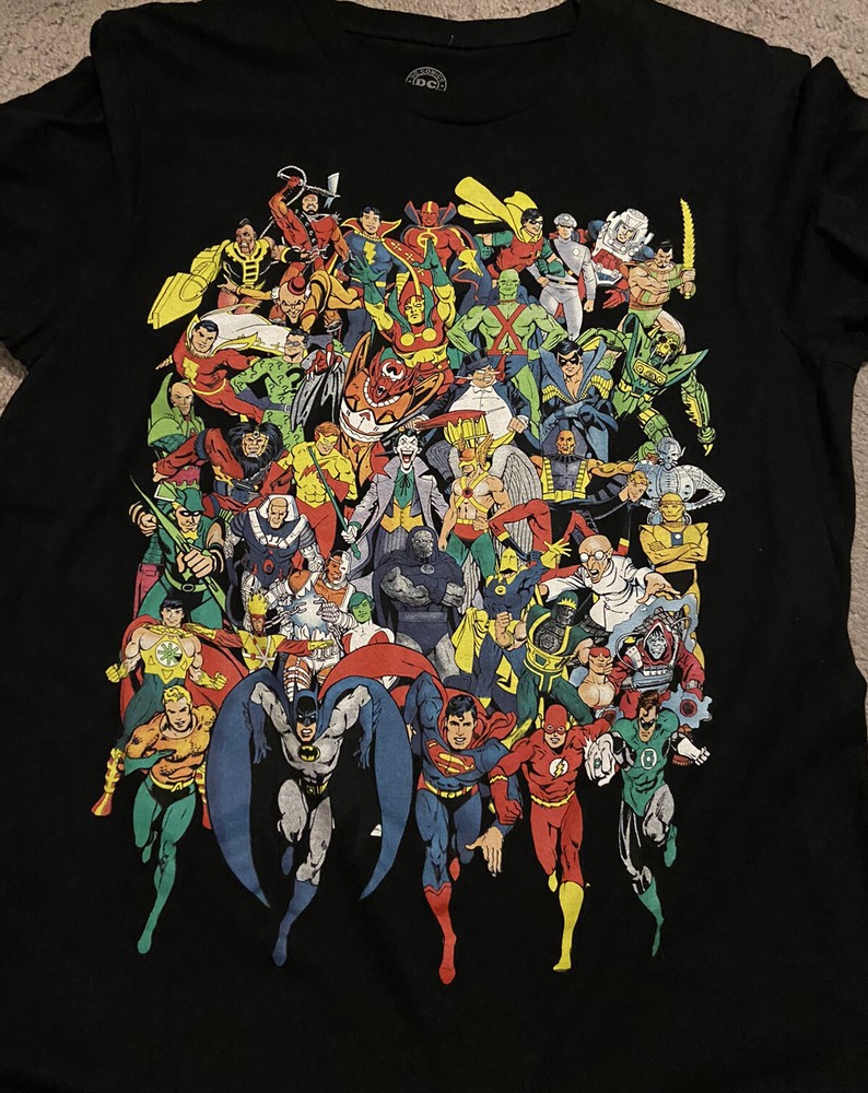 DC Comics™ COMIC CLOTHING Super Powers (Galactic Guardians) L Rare SHIRT