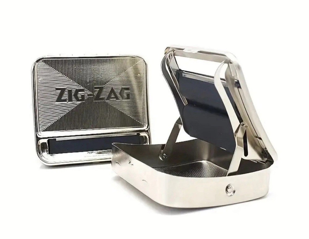 Zig-Zag Metal Cigarette Rolling Machine 70mm Easy Automatic Tobacco Roller