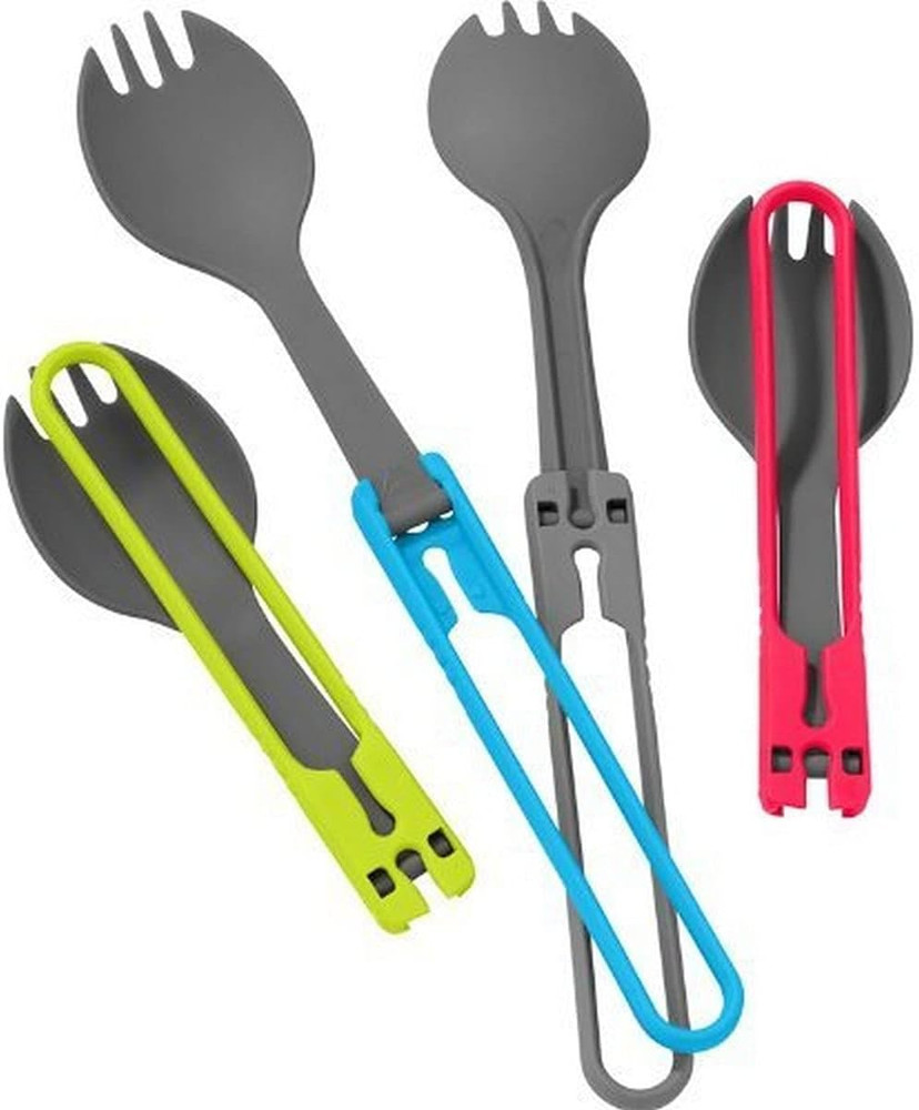 4-Piece Folding Camping Spoon and Fork Set