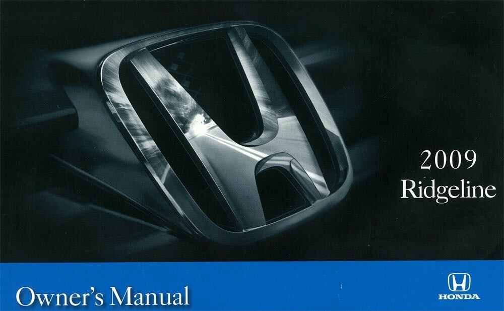 2009 Honda Ridgeline Owner's Manual