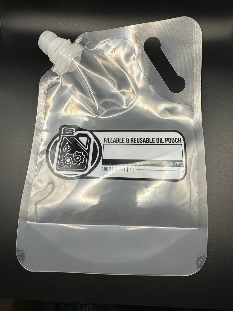 Refillable, easy squeeze Oil Pouch