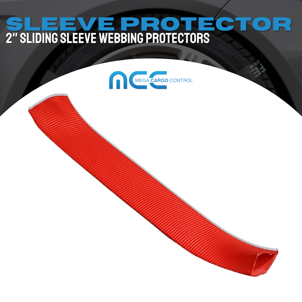 10 Pack 24" Sliding Sleeve Webbing Web Protector for 2" Ratchet Tie Down Strap