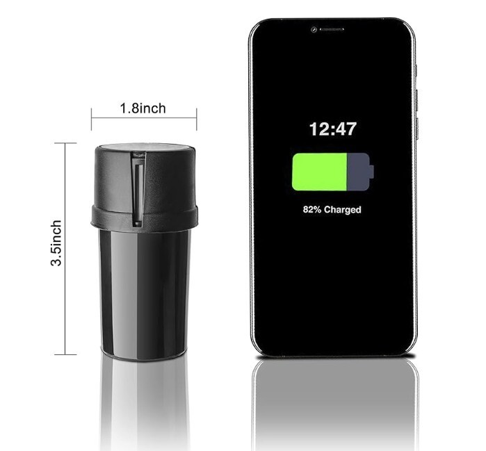 Plastic Herb Grinder with Storage Jar - Qty 2
