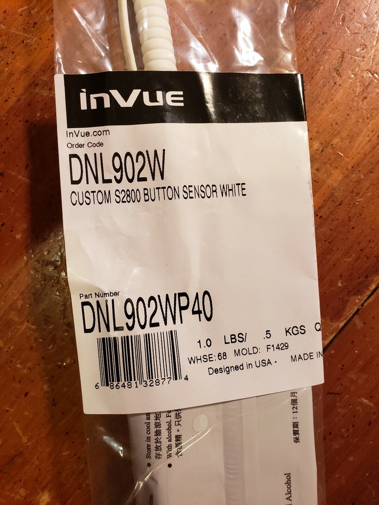 Invue DNL902W Custom S2800 Button Sensor White