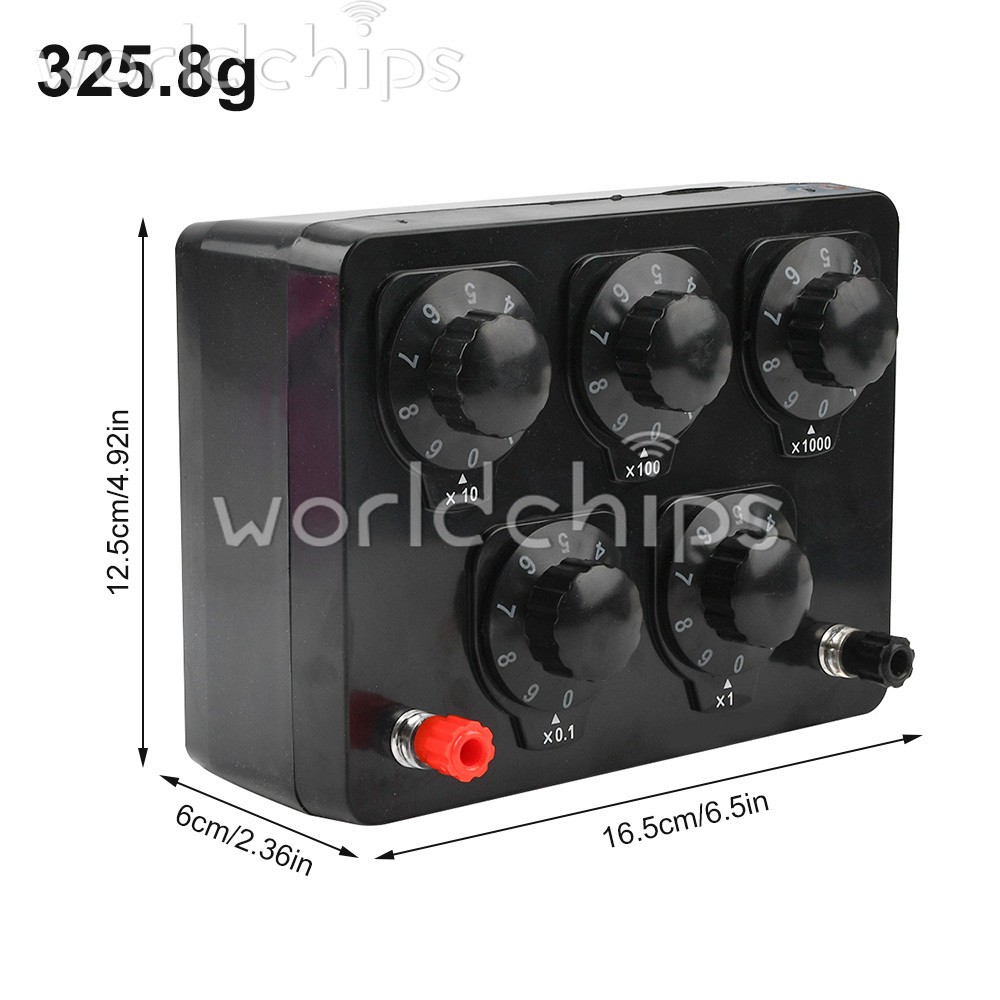 0-9999.9 Ohm Variable Resistance Box Decade Resistor For Physical Resistance New