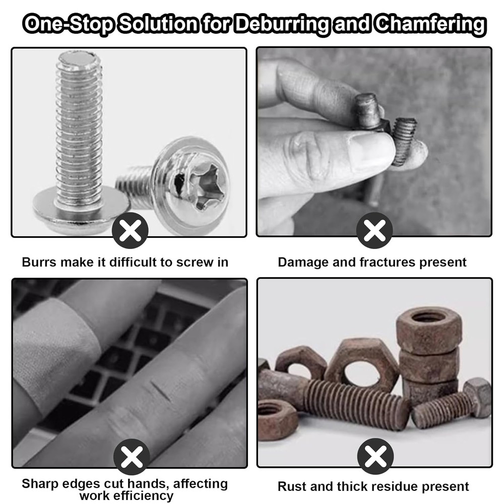 Deburring External Chamfer Tool with Tungsten Carbide Blade, Remove Burrs