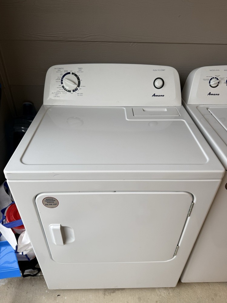 Amana Electric Washer & Dryer White