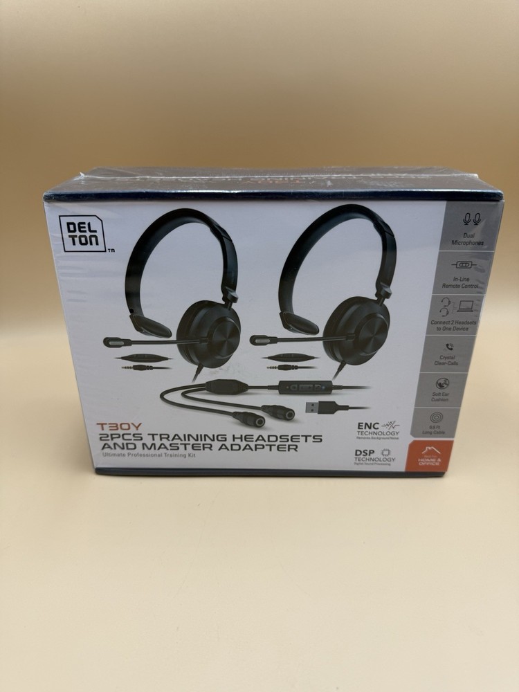 Delton T30Y Training Headset with Master Adapter - Supervising Coaching Bundle