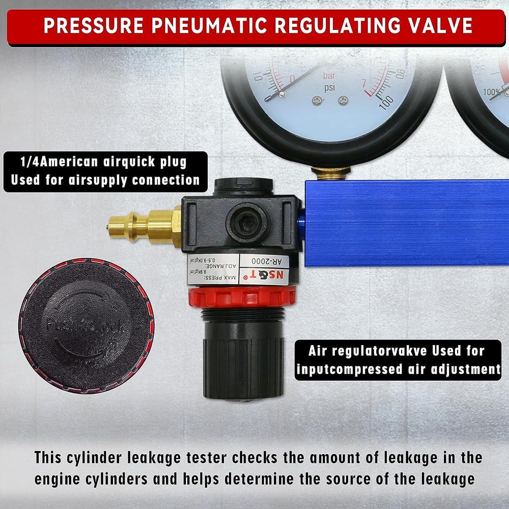 Professional Cylinder Leakage Tester Compression Leakage Tester