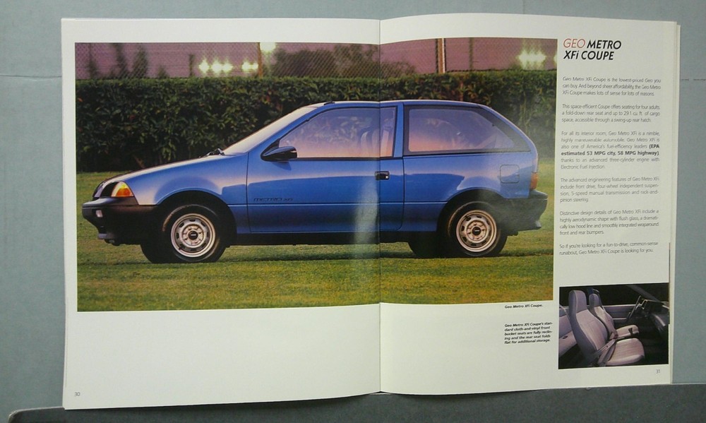 1990 Geo Sales Catalog