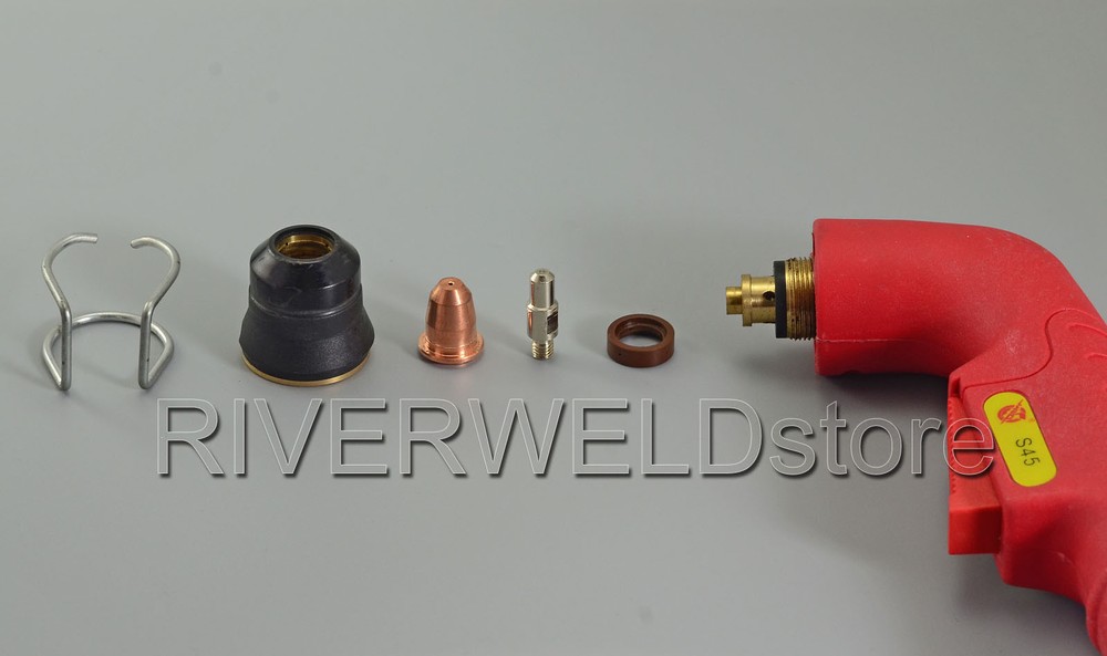 S45 Plasma Torch Head & Tips PD0116-08 & Electrode PR0110 22PCS