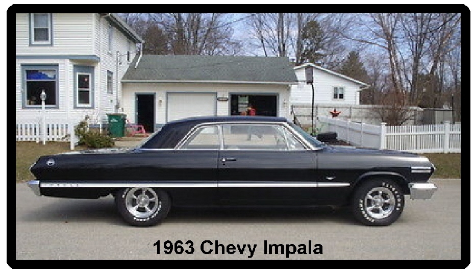 1963 Chevy Impala Refrigerator Magnet