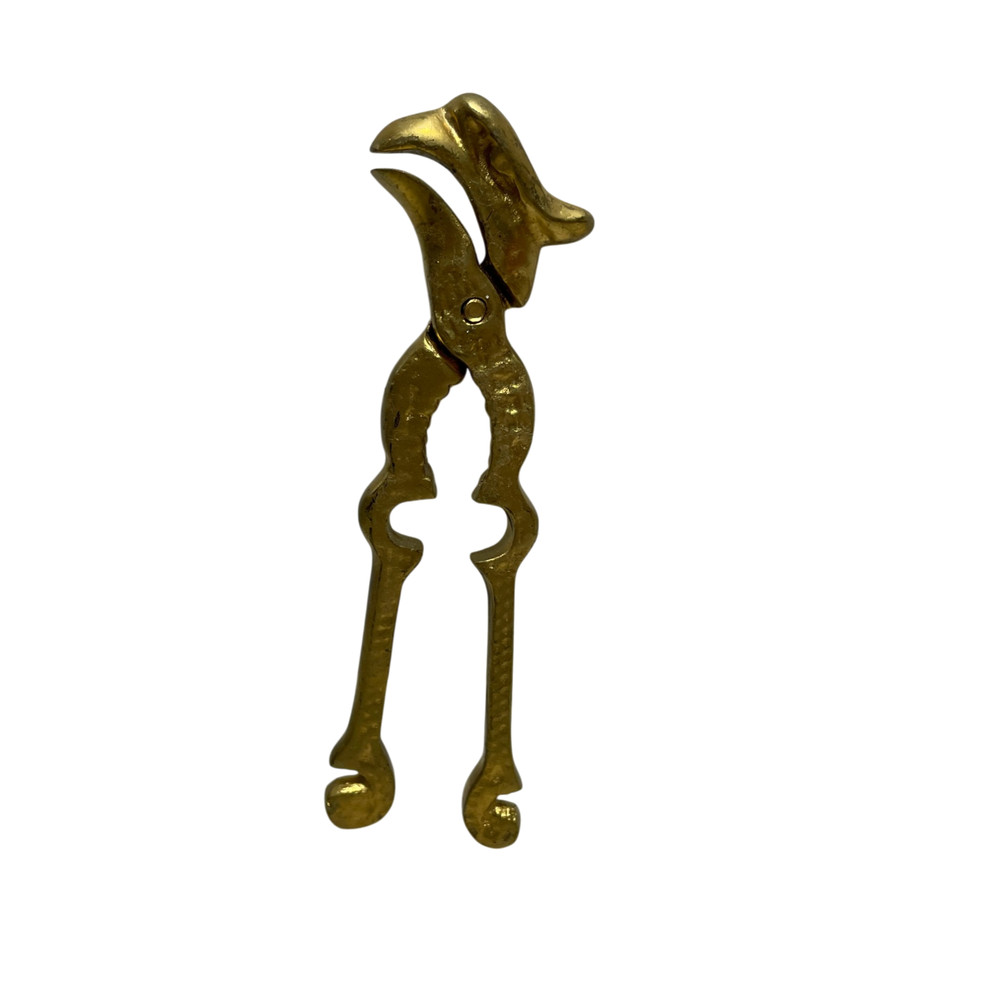 Vintage Solid Brass Nutcracker Bird Featured