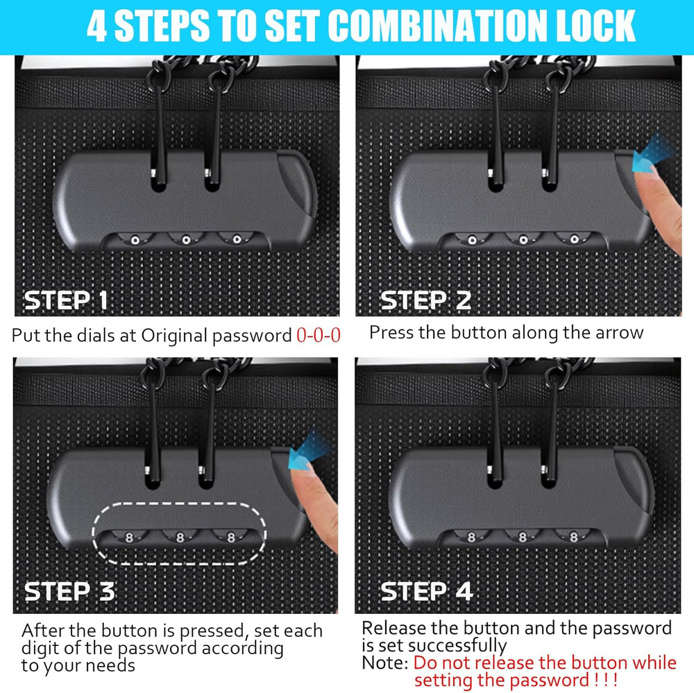 Accordion File Organizer with Combination Lock,Fireproof Expanding File Folde...