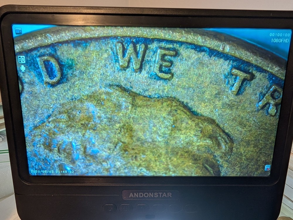 1957 D Wheat Penny Error