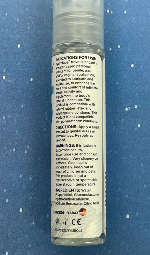 *4-PACK* hydrolube by plusOne Personal Travel Size Lubricant, 1 OZ