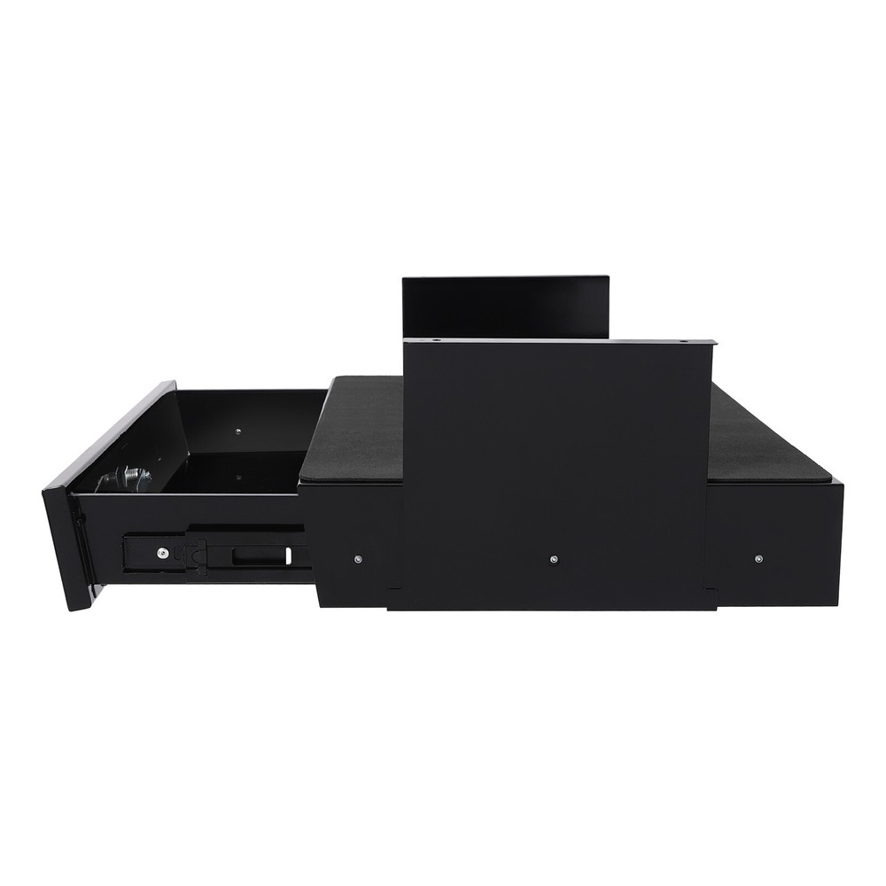 Sliding Under Desk Pull-Out Storage Drawer with Computer Pad for Organization