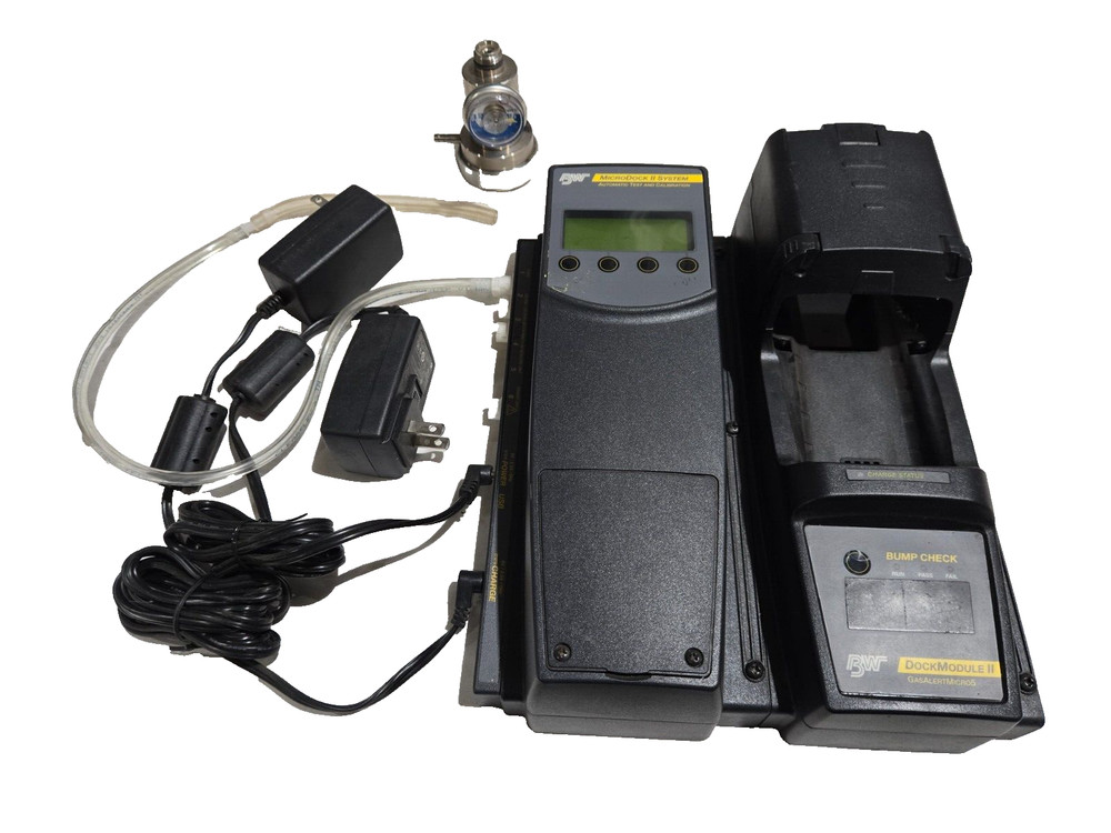 BW MicroDock II System w / Regulator GasAlert Micro 5 Docking station Surplus