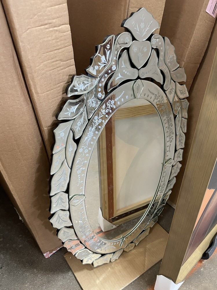 Ernhart Oval Venetian-Style Mirror