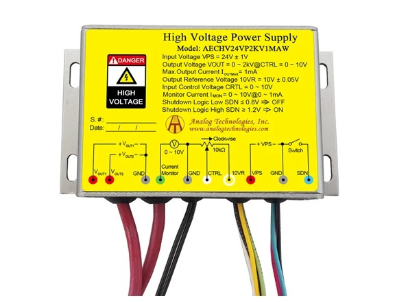 AECHV24VP2KV1MAW HV DC-DC Power Supply Module 30VDC Input 2KV Output 1mA