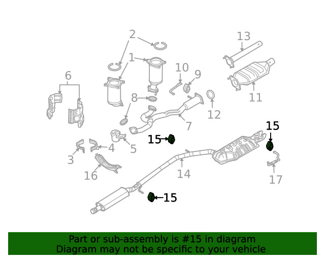 Genuine Muffler & Pipe Insulator 5F9Z-5F262-AA