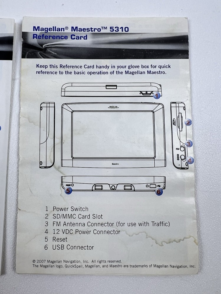 Magellan Maestro 5310 GPS Navigation Bundle + Cables + Accessories READ!