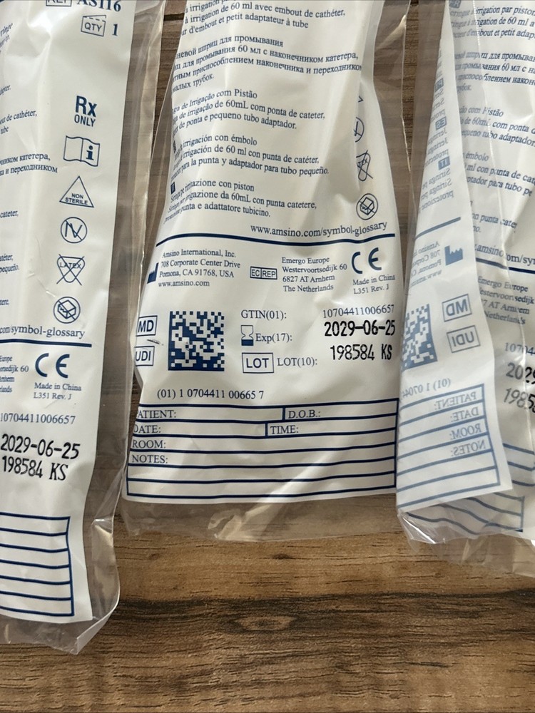 Syringe Piston Irrigation Quantity 8 Amsino Amsure