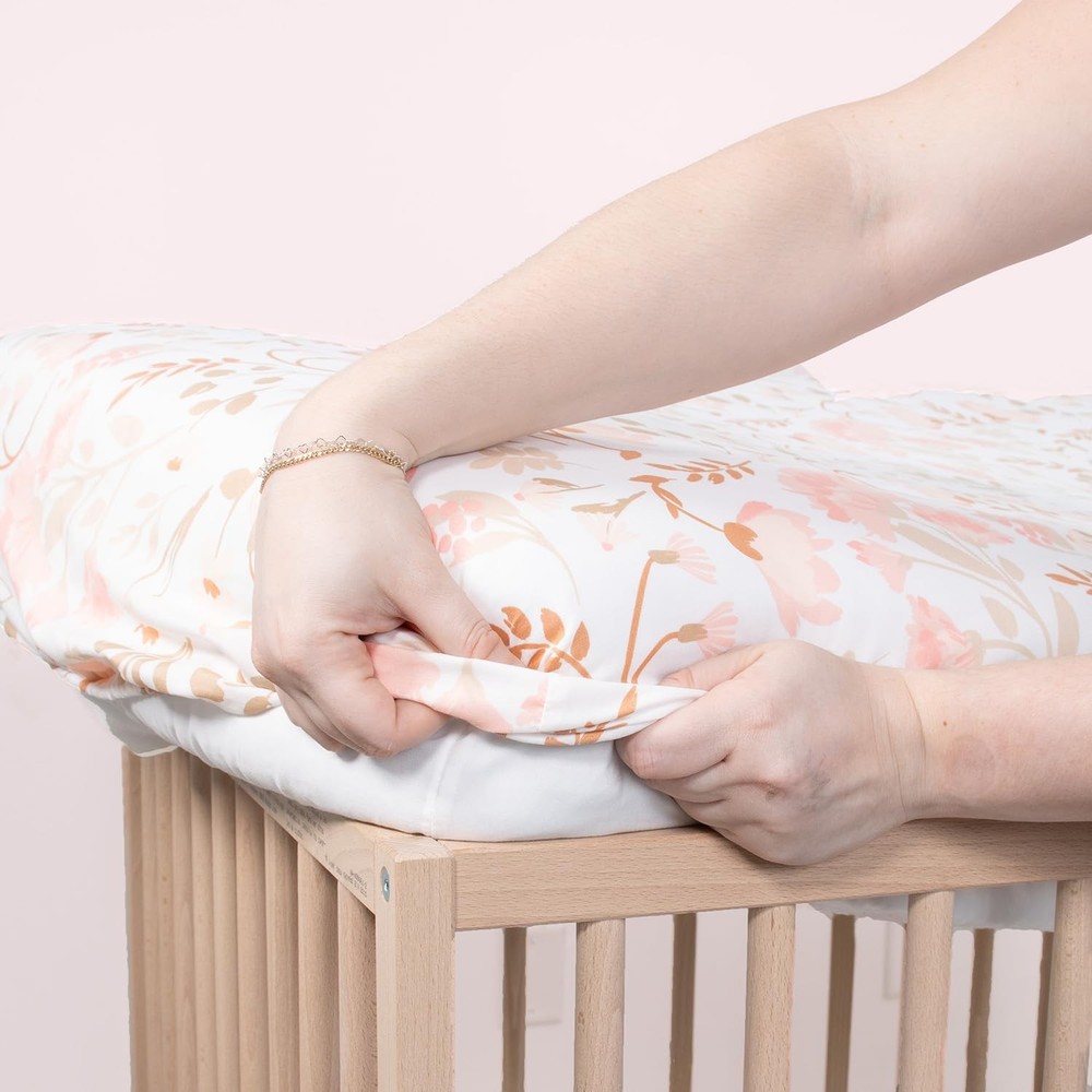 The Peanutshell 4-Pack Fitted Crib Sheet Set - Super Soft Breathable Baby G...